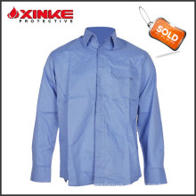 Venda grande funcional durável anti-estática de tecido chama retardante workwear camisa